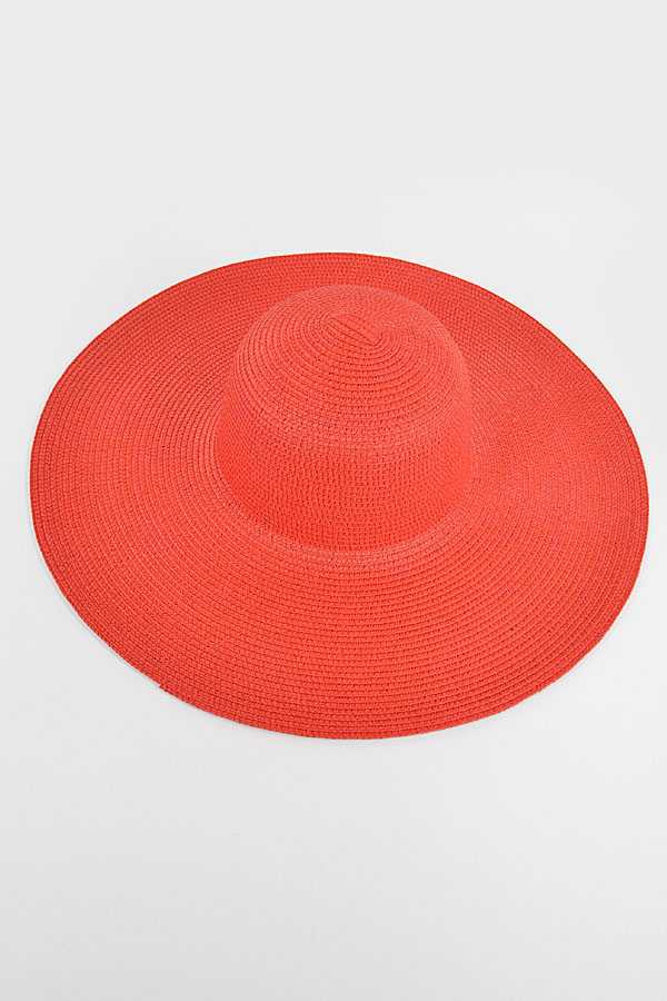 Red Wide Brim Floppy Hat