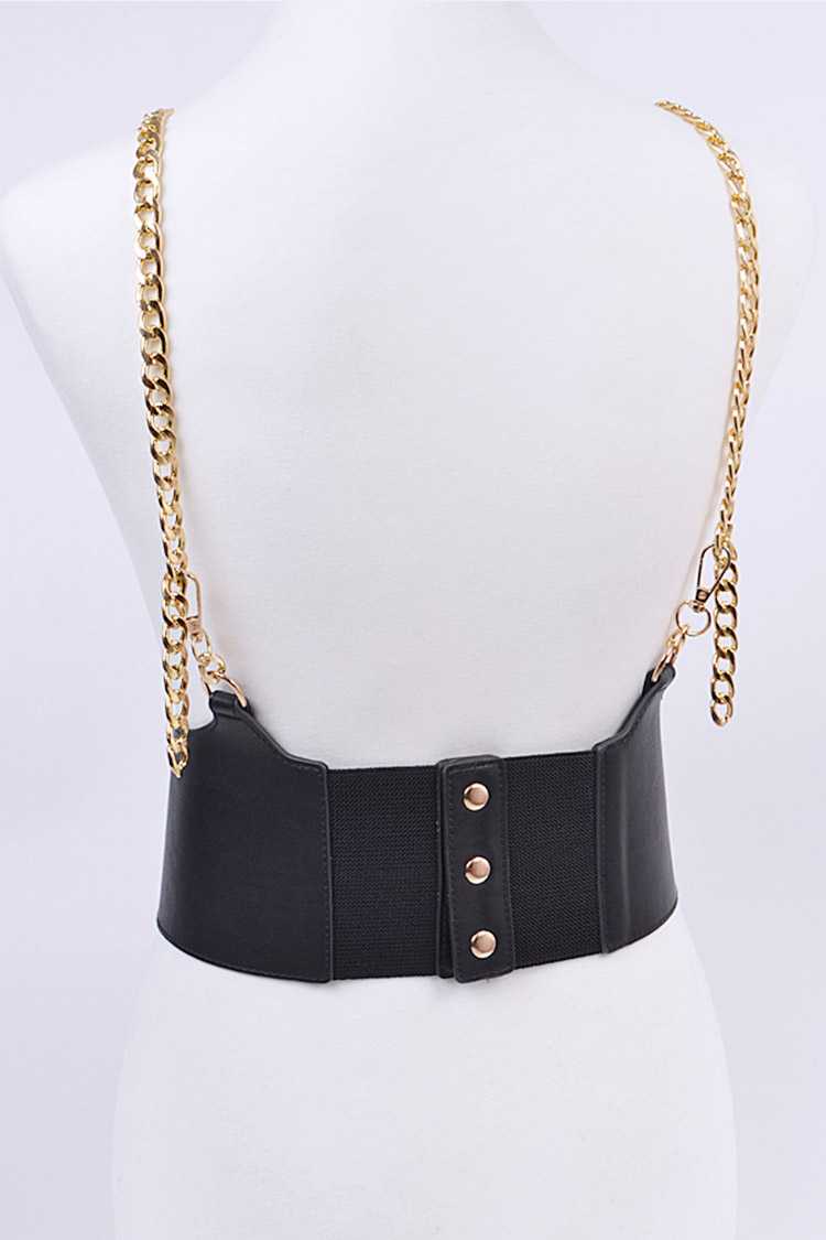 BB Black & Gold Corset Belt