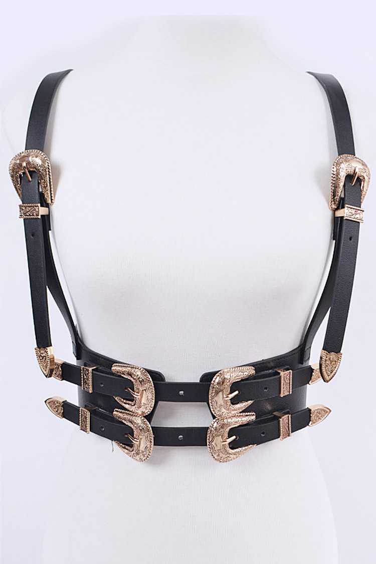 Aqa Leather Western Harness Belt