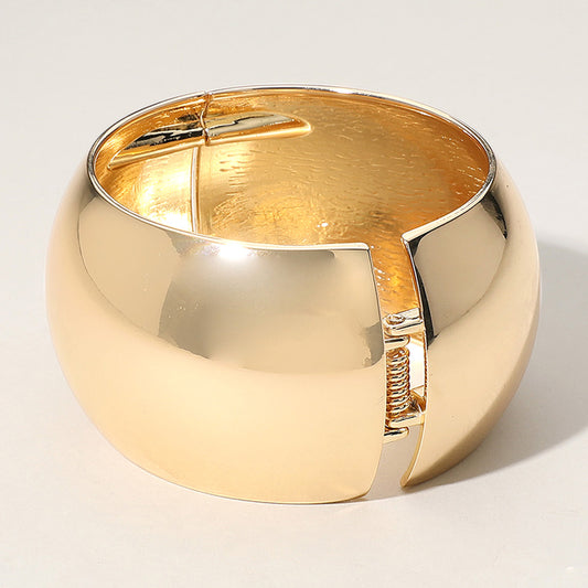 Gold Metal Dome Hinge Bracelet