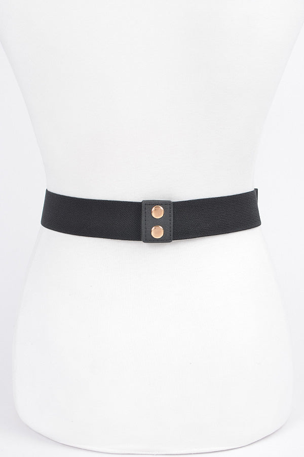 Gold Rhinestone Metal Statement Belt