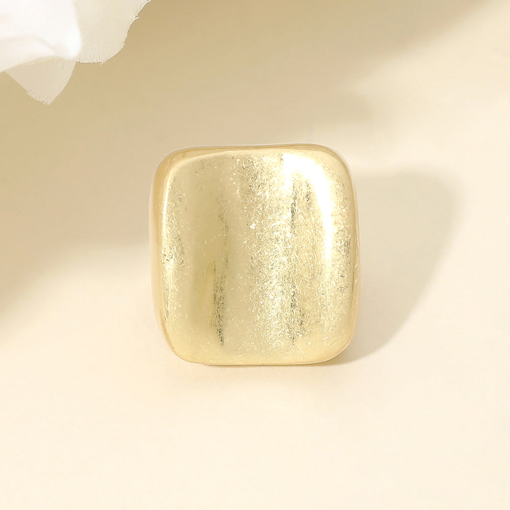 Adjustable Gold or Silver Modern Sculpture Fashion Ring