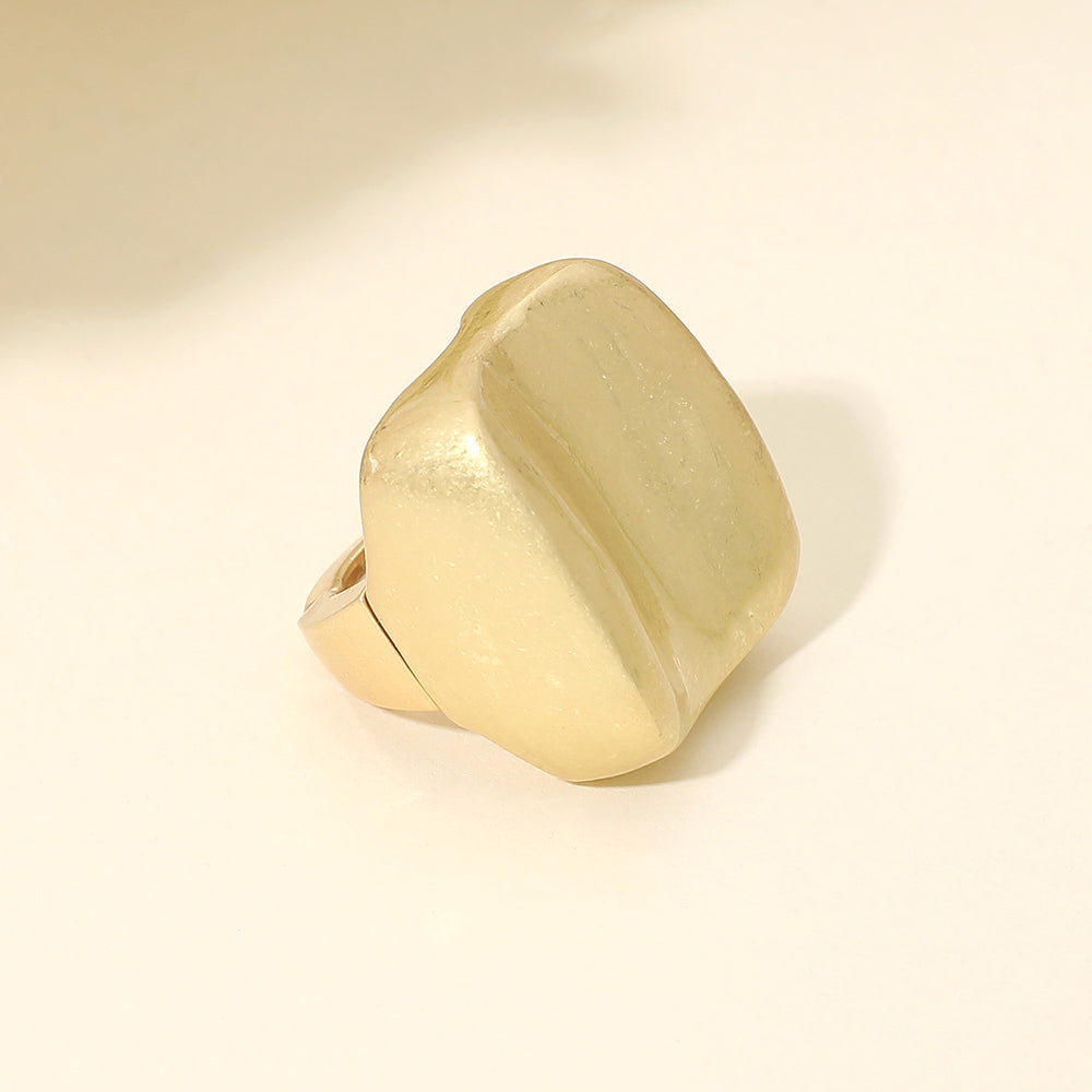 Adjustable Gold or Silver Modern Sculpture Fashion Ring