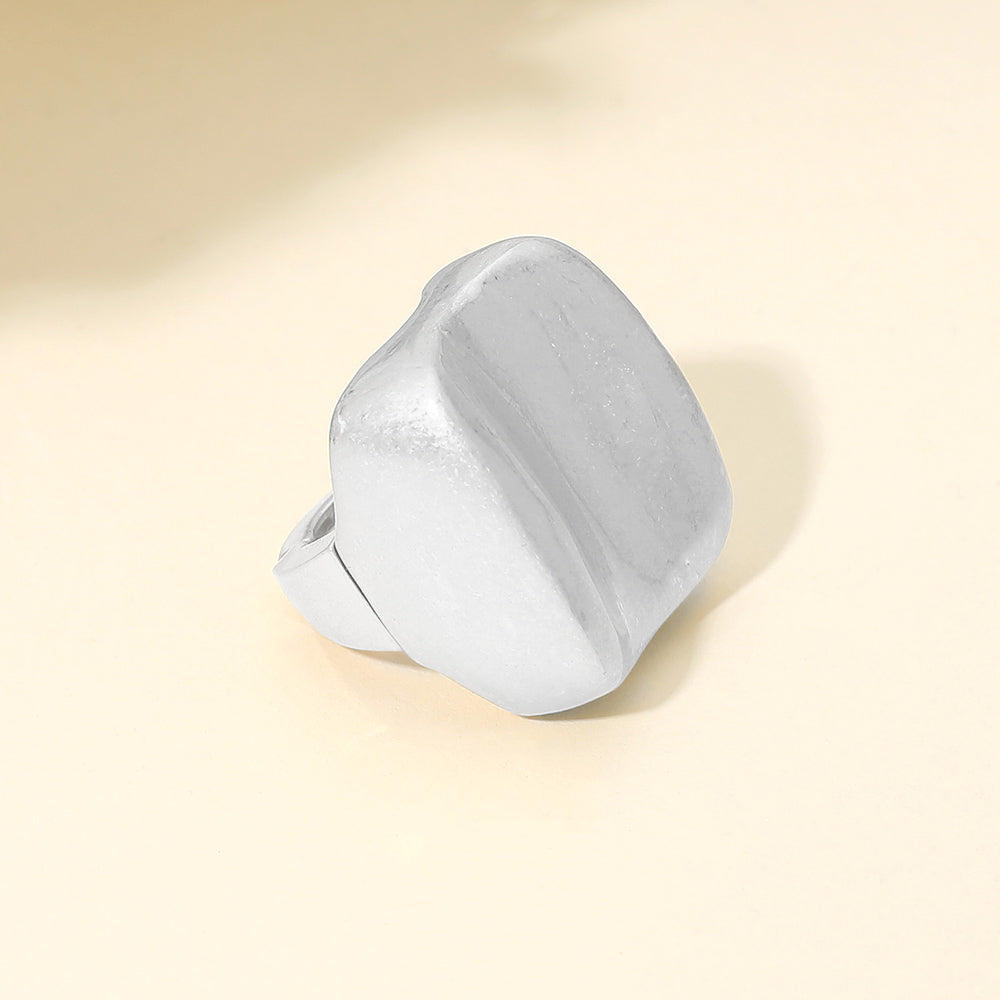 Adjustable Gold or Silver Modern Sculpture Fashion Ring