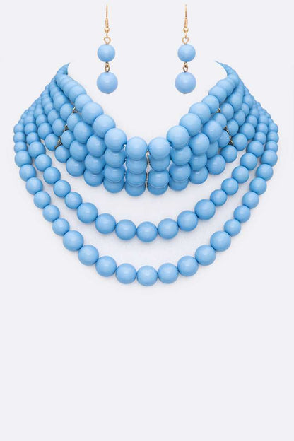 Arya  Draped Layered Pearl Necklace