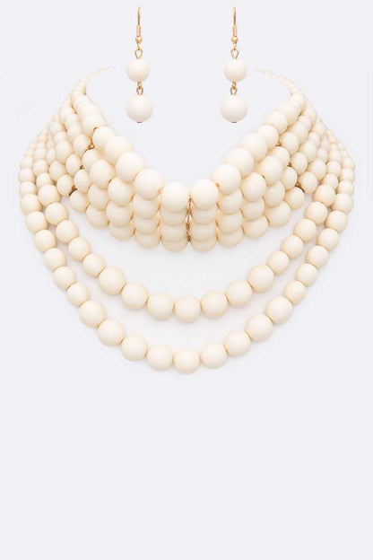 Arya  Draped Layered Pearl Necklace