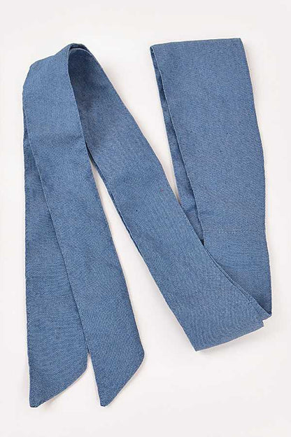 Denim Kimono Obi Wrap Statement Belt