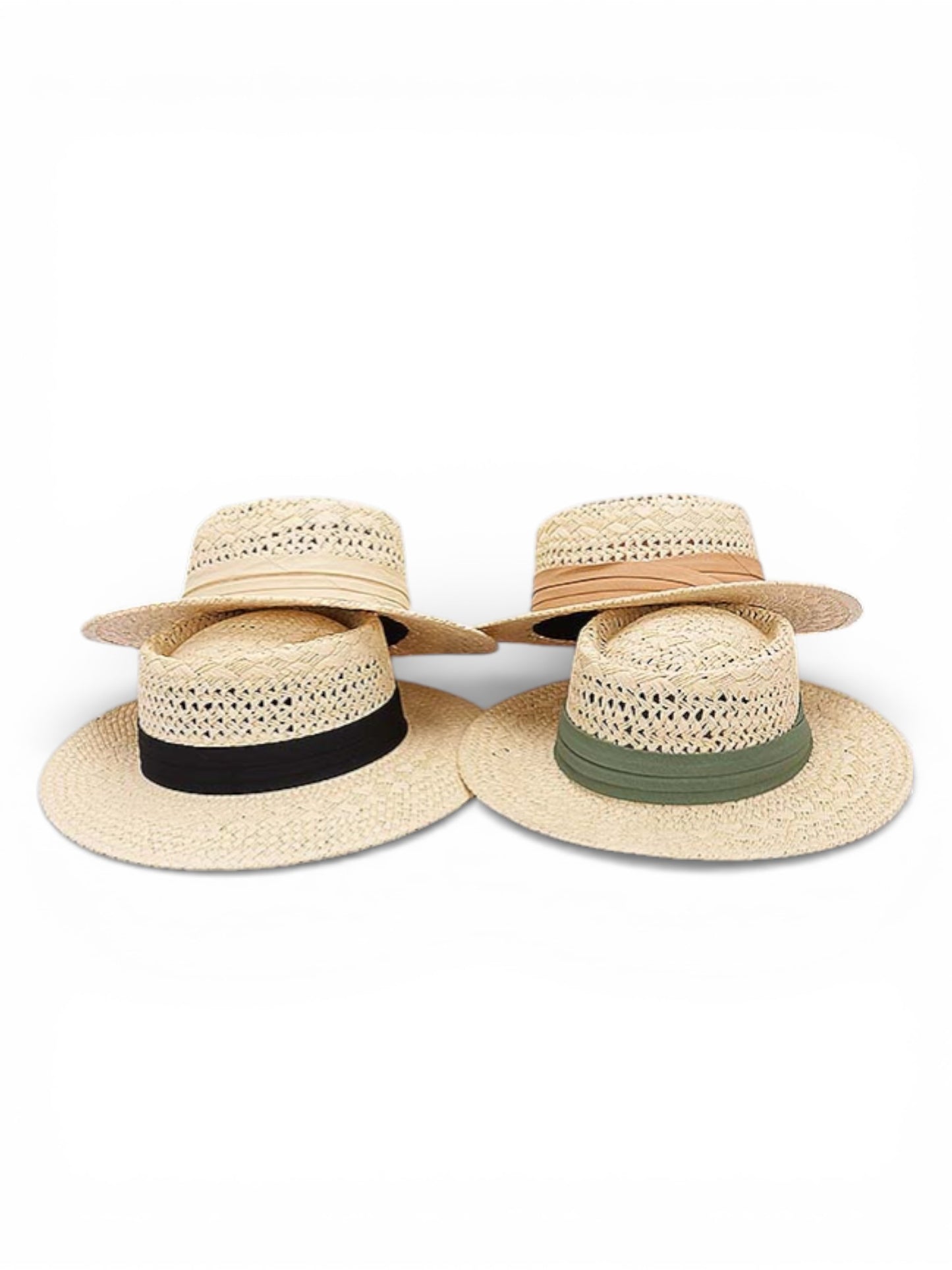 Faux Straw Panama Sun Hat
