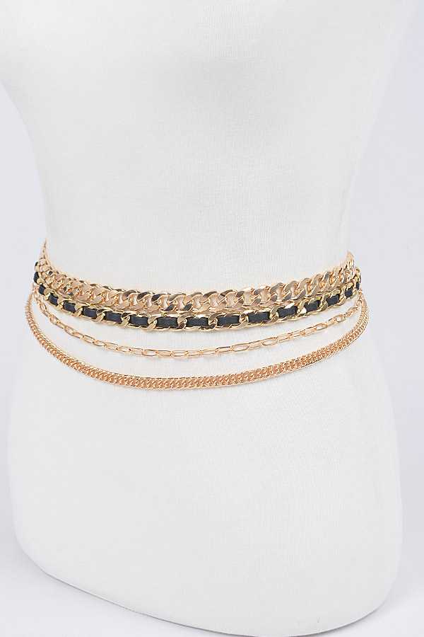 Chain Layered Statement Belt