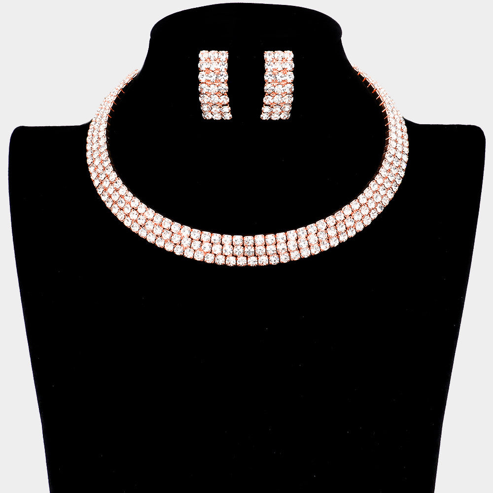 💝 Rose Gold Rhinestone Bundle