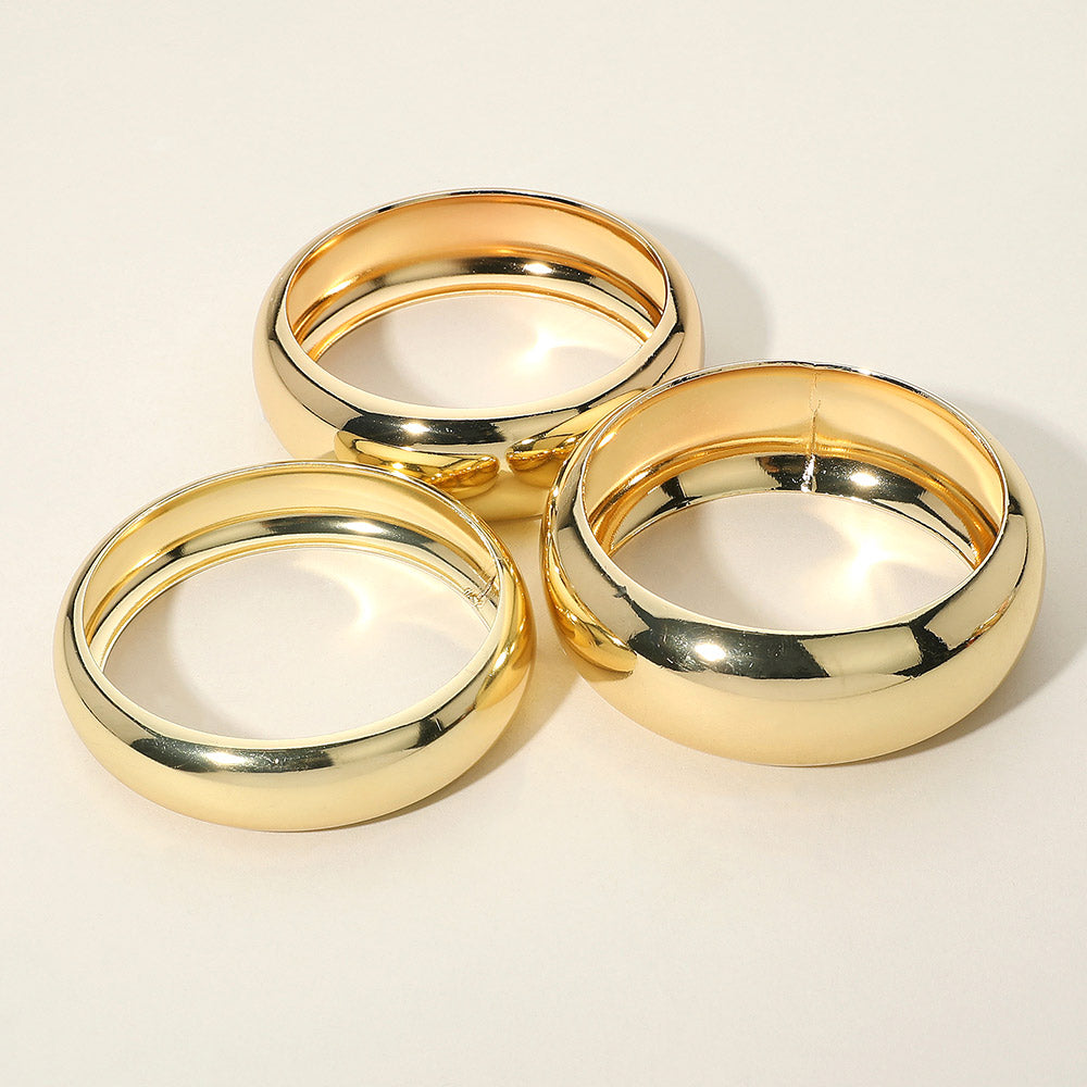 3PCS - Metal Multi Layered Bangle Bracelets