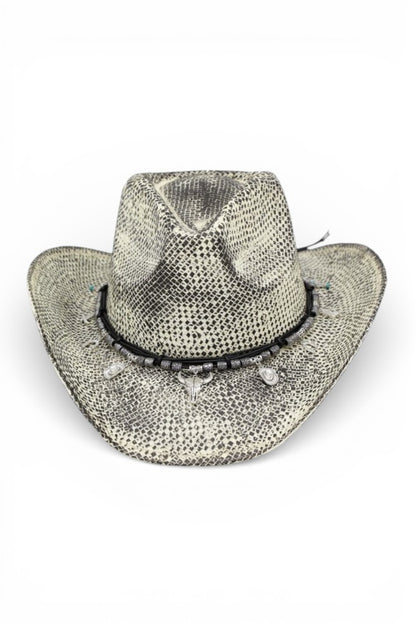 Awa Bull Head Western Fedora Hat