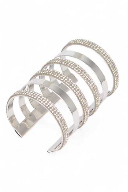 Ab Cut Out Rhinestone Bracelet