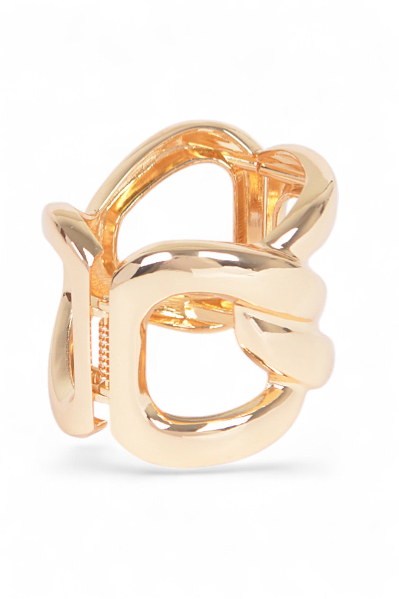 Abstract Cut Out Hinge Metal Bracelet