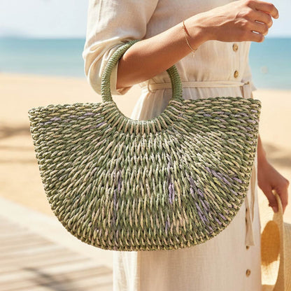 Aly Large Woven Straw Tote Bag