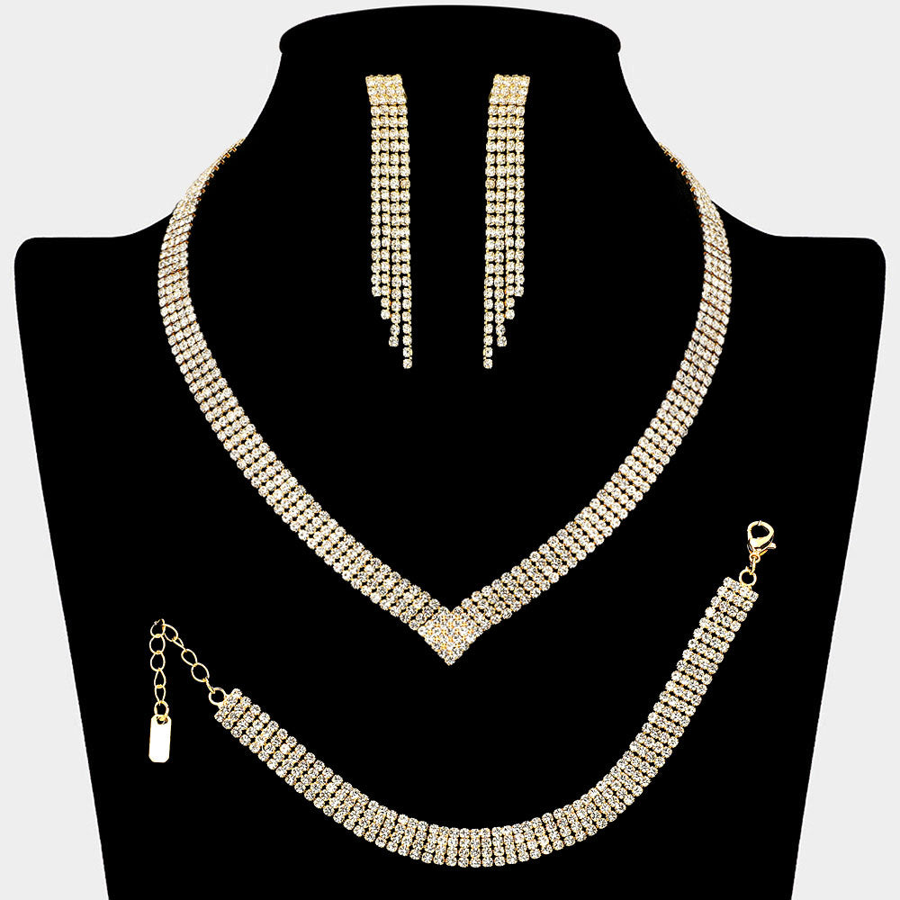 💝 Gold Rhinestone Bundle