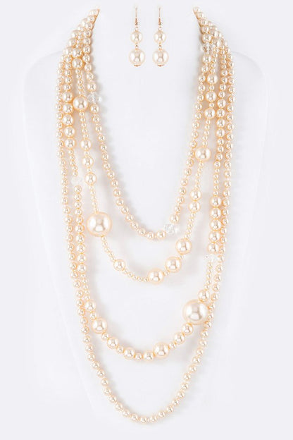 1 Dramatic Cream Pearl Statement Necklace