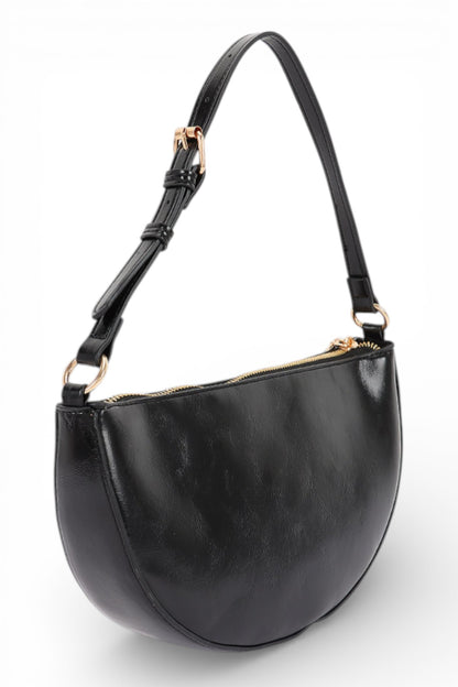 Aya Studded Half Circle Convertible Shoulder Bag