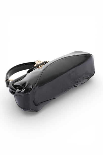 1 Push Lock Top Handle Convertible Clutch