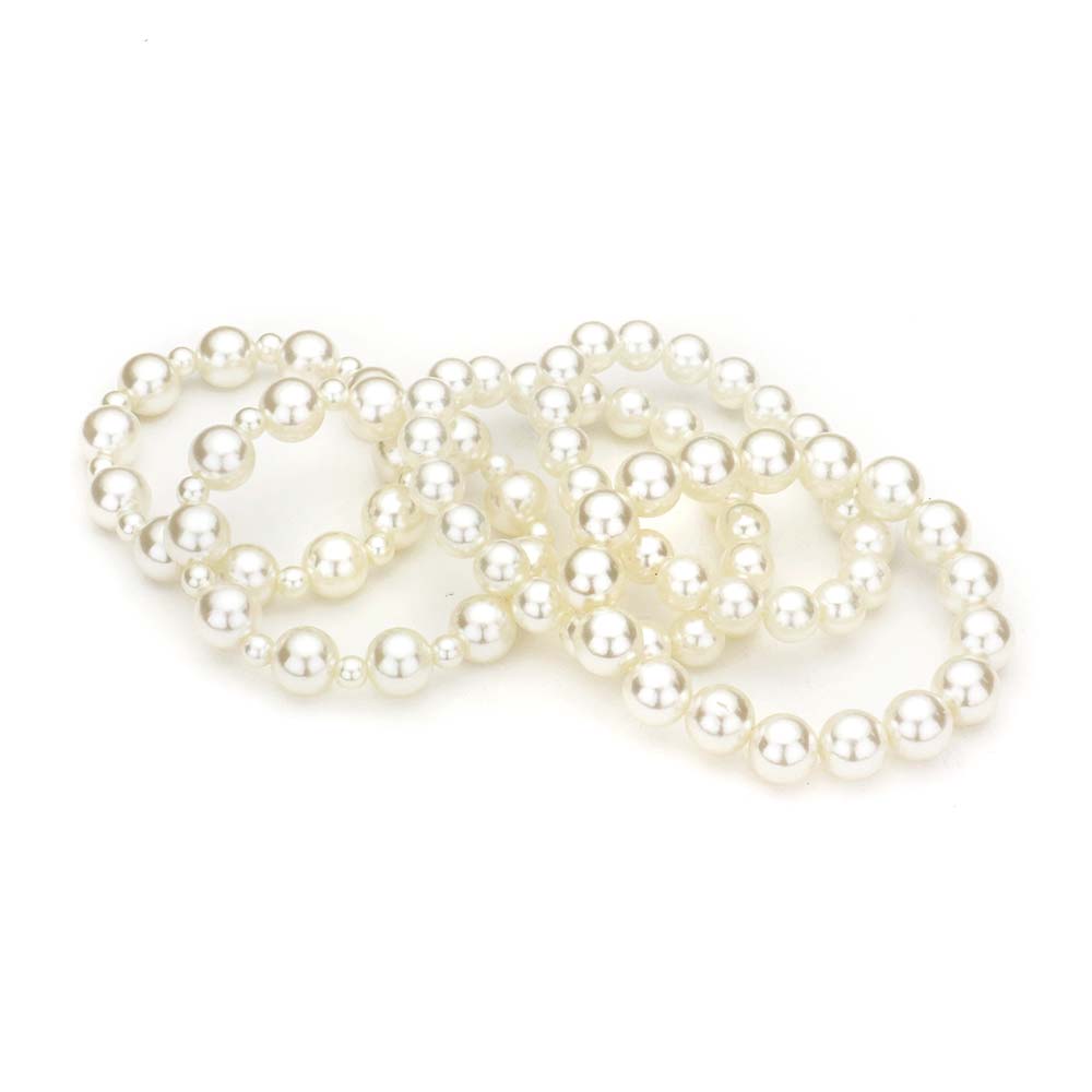 5 PC Pearl Stretch Bracelet