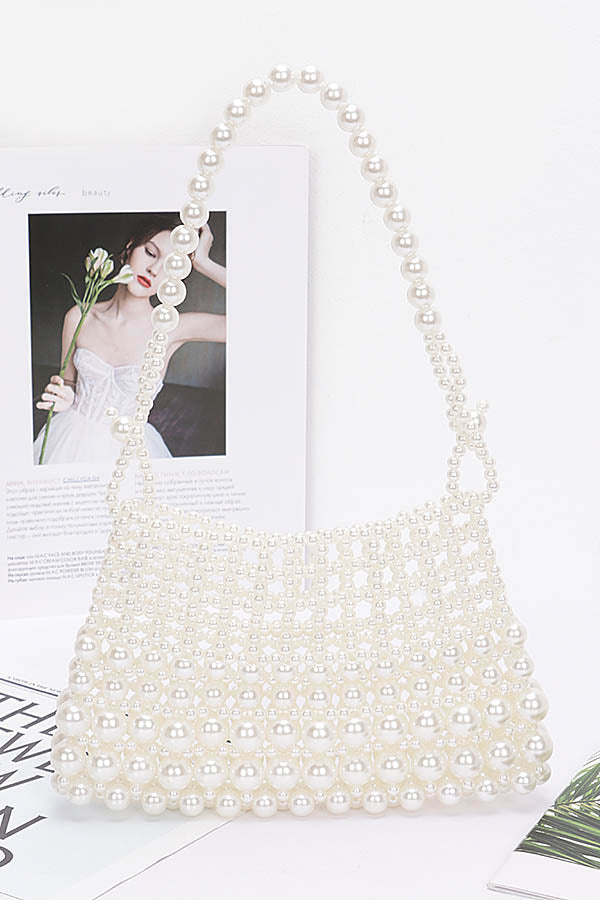 Aliaqa Pearl Clutch Bag