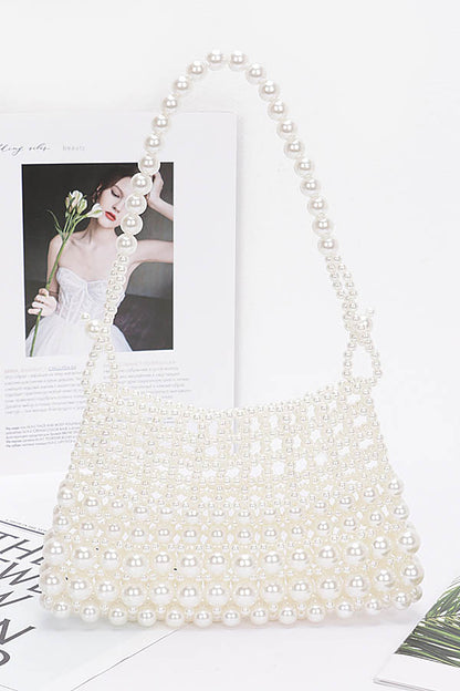 Aliaqa Pearl Clutch Bag