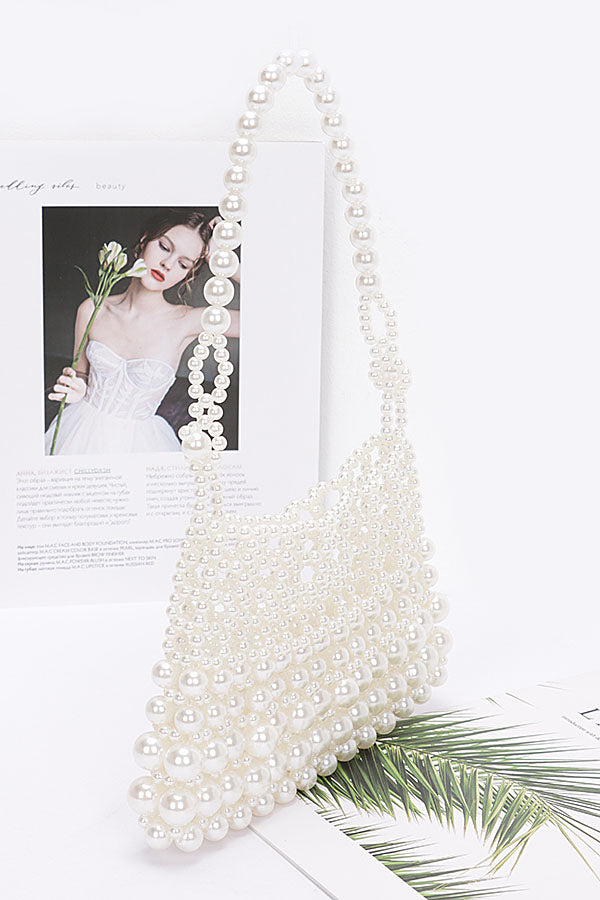 Aliaqa Pearl Clutch Bag