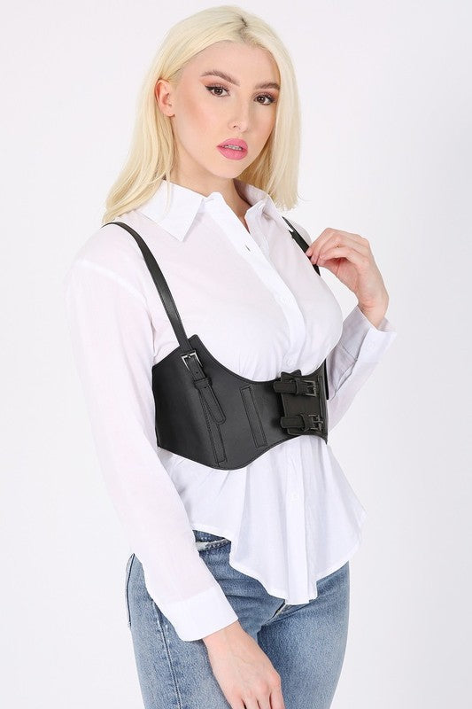 Black Underbust Corset Statement Belt